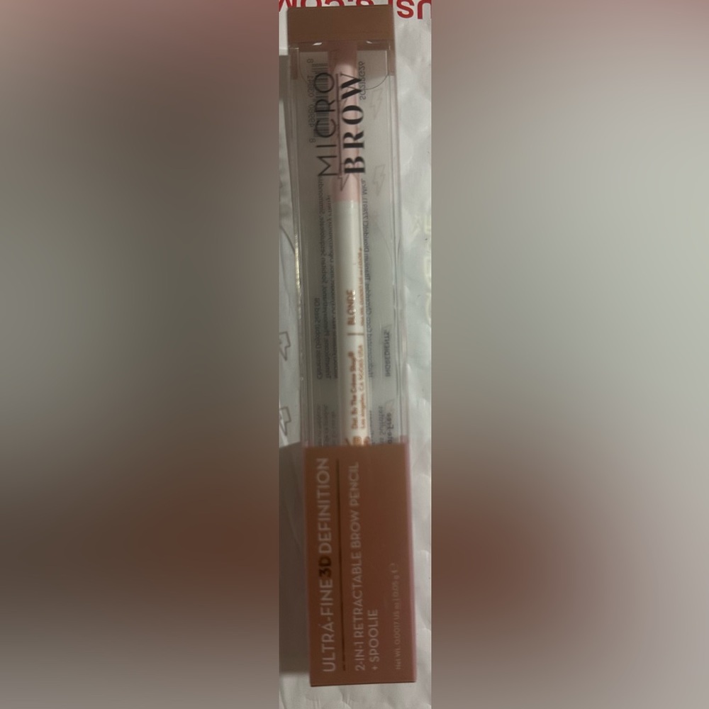 NIP The Creme Shop Ultra Fine 3D Definition 2-in-1 Retract Brow Pencil in Blonde